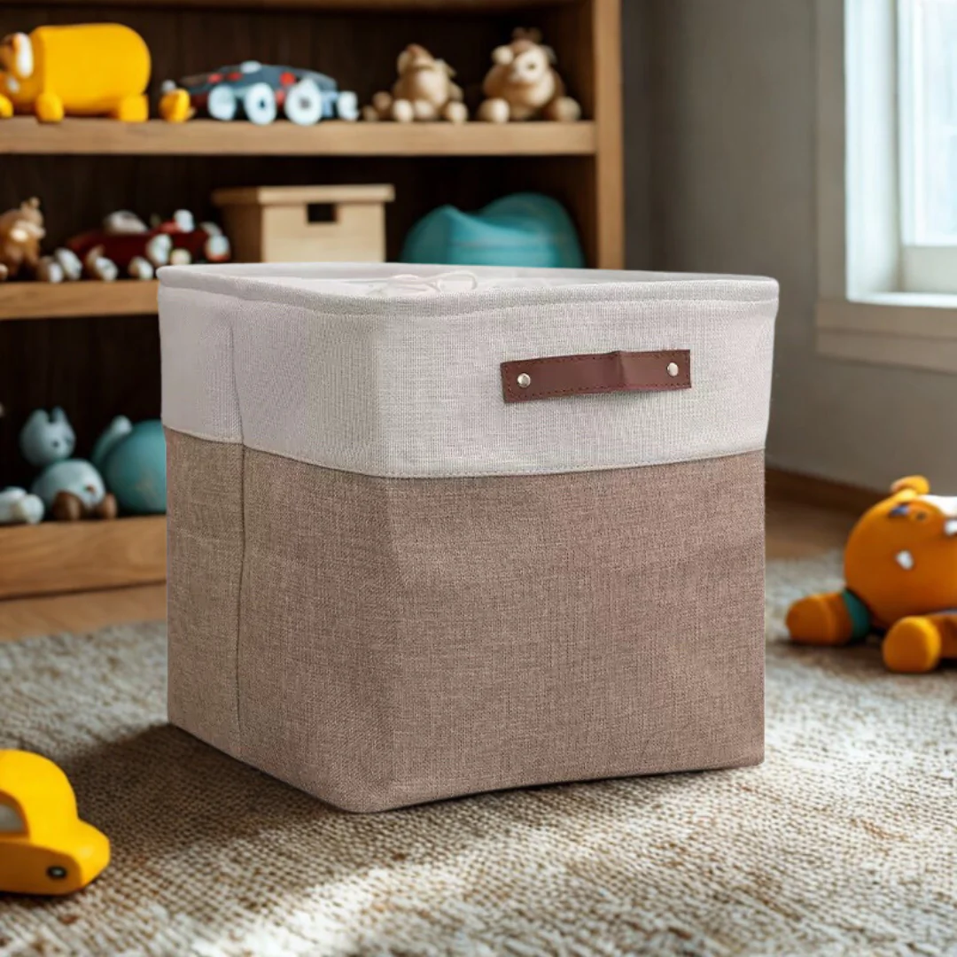 Panier de rangement en tissus - Chloé – Image 3