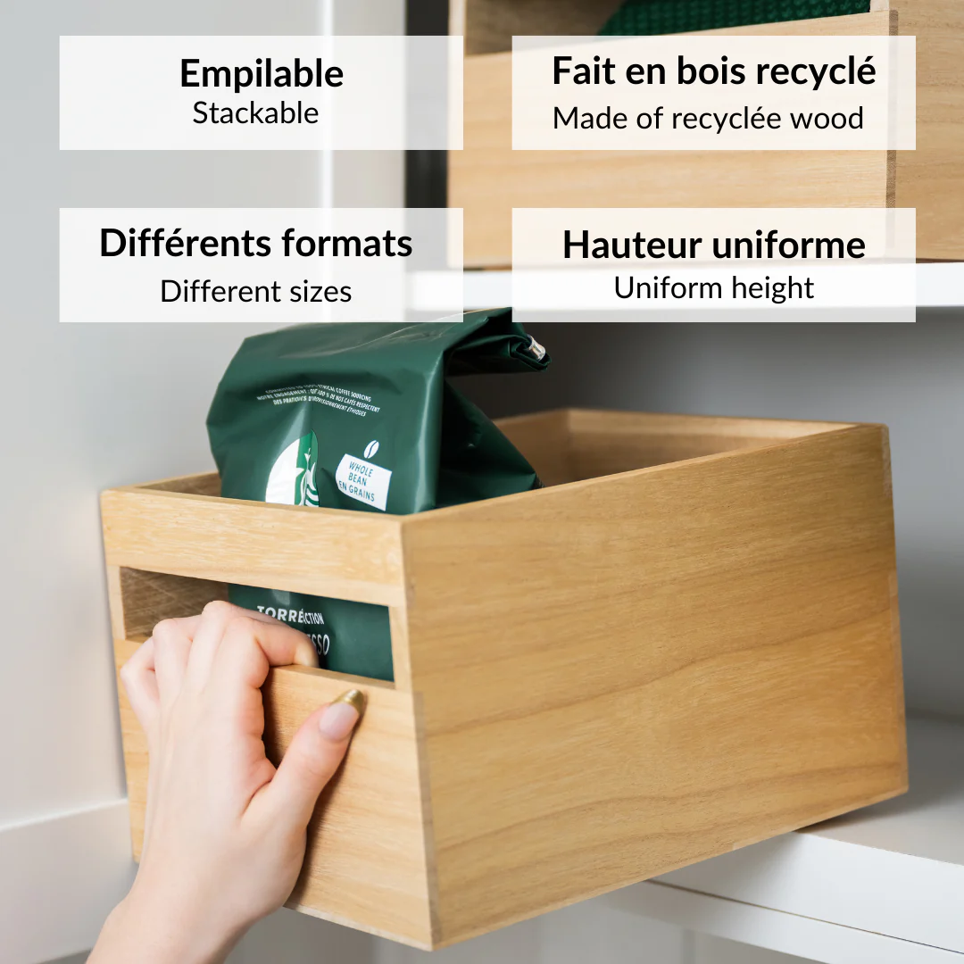 Bac en bois recyclé - Jacinthe – Image 3