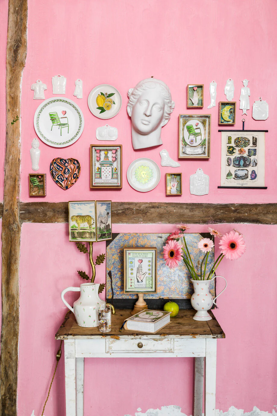 Carafe peinte à la main | TOUT EN ROSES – Image 4