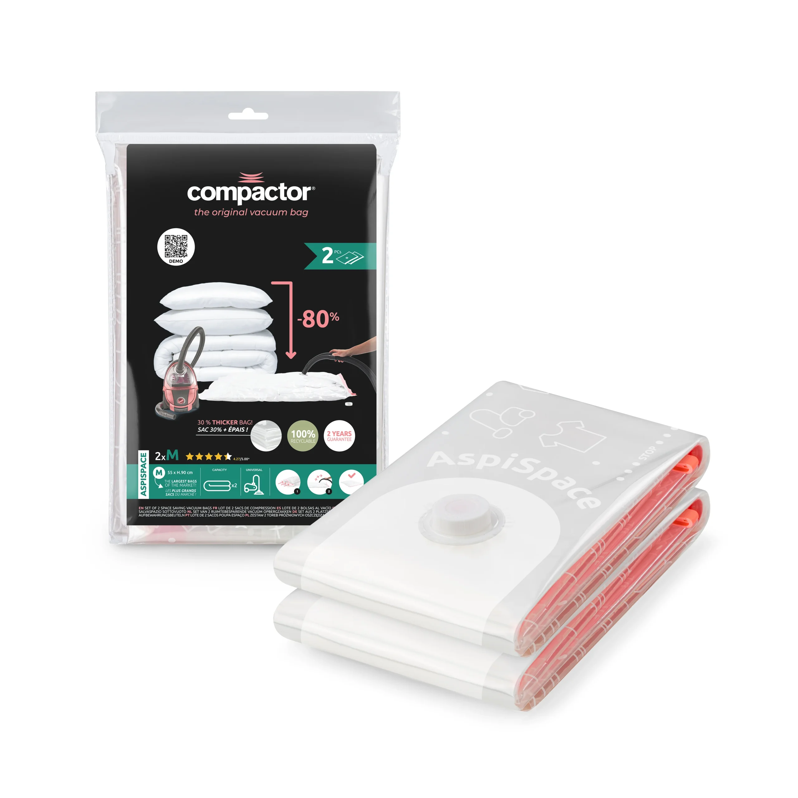 Lot de 2 sacs sous vide AspiSpace – Image 8