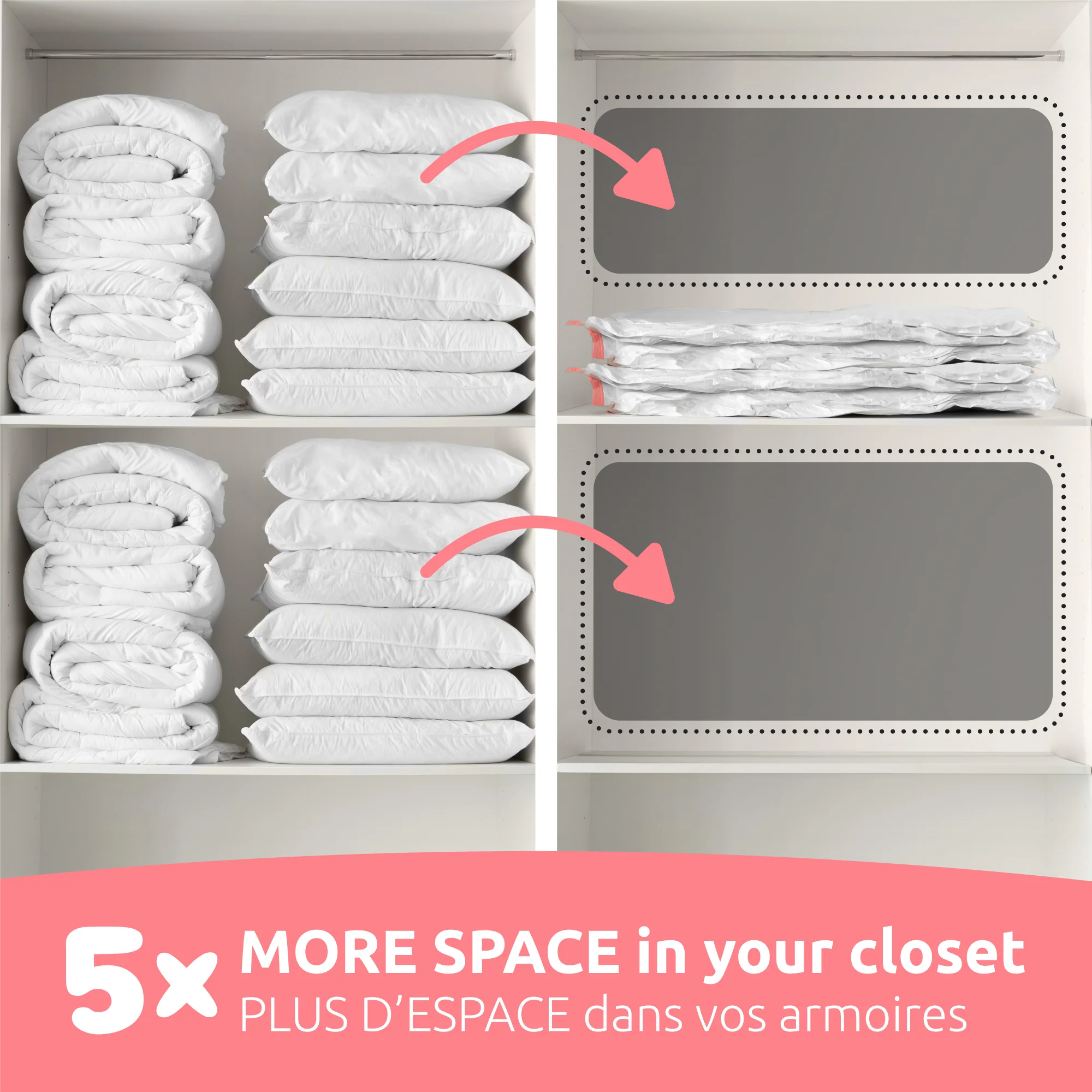 Lot de 2 sacs sous vide AspiSpace – Image 6