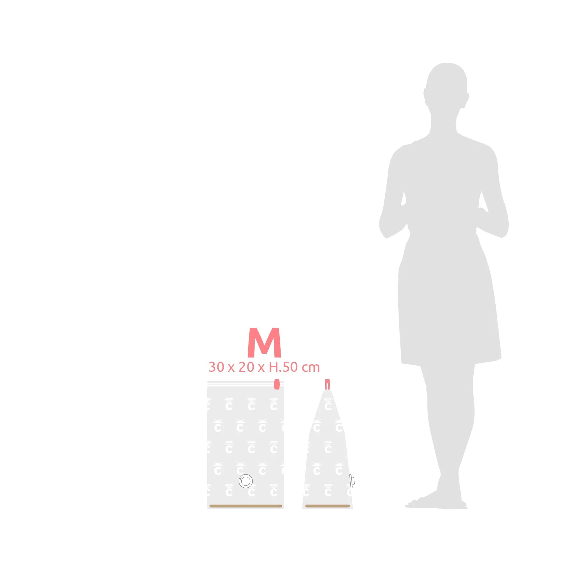 Lot de 6 sacs de rangement sous vide M Compact Express – Image 4