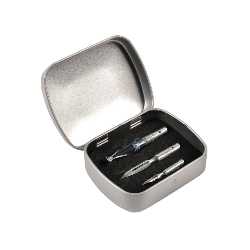 BRAUSE – Boîte métal de 6 plumes de Dessin