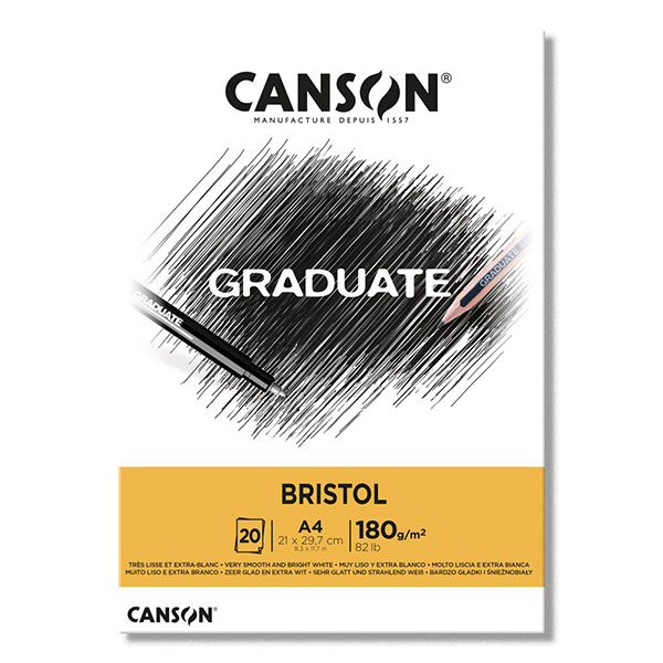 CANSON – Bloc Graduate Bristol 180g/m2