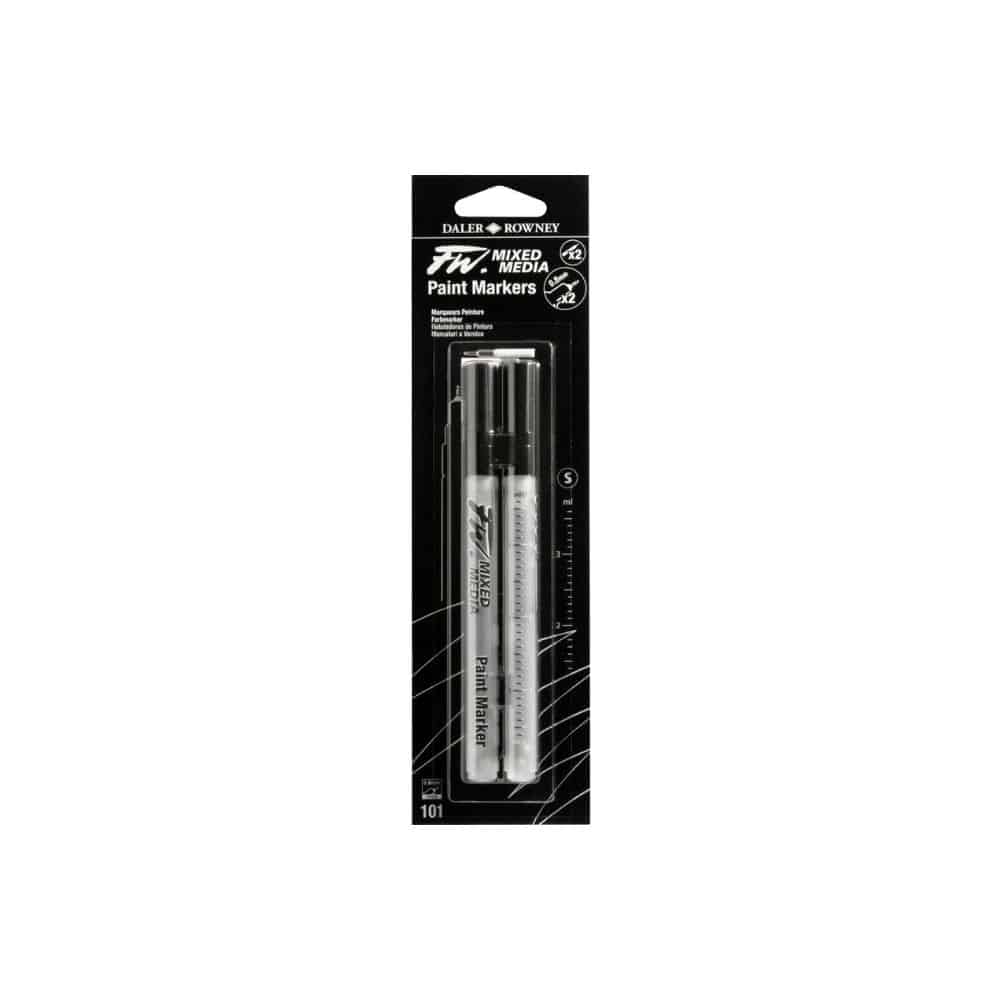 DALER ROWNEY – Set 2 Marqueurs vides pointe fine 0.8 mm