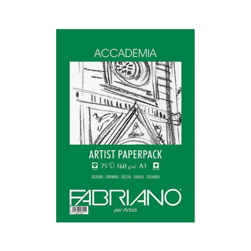FABRIANO – Paquet de Papier à dessin Accademia 160g A3