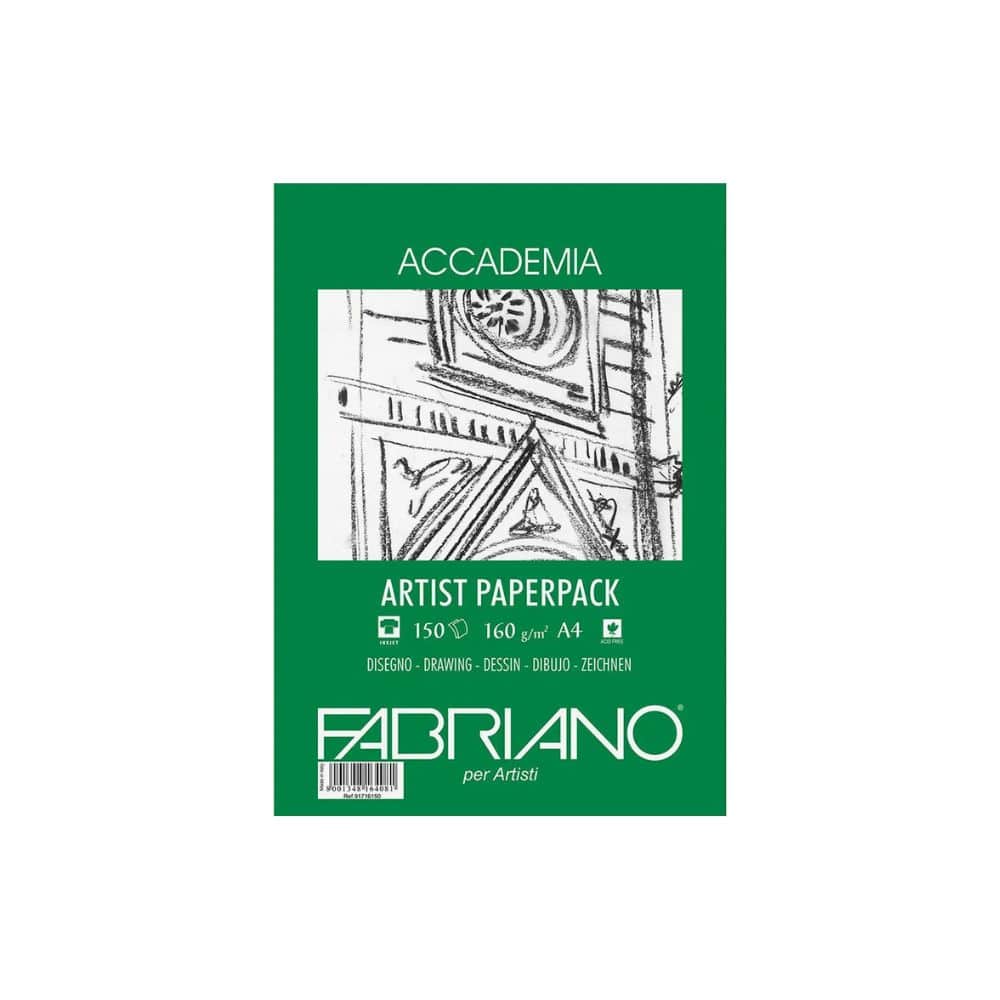 FABRIANO – Paquet de Papier à dessin Accademia 160g A4