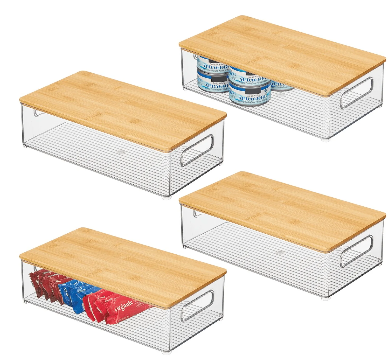 Bac avec couvercle en bambou - Juliette – Image 3