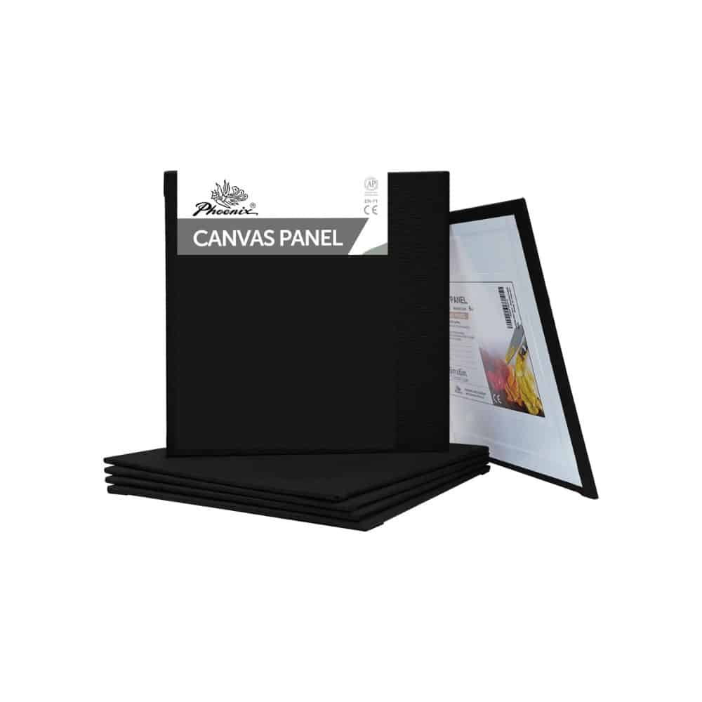 PHOENIX – Carton entoilé coton noir 300g/m²
